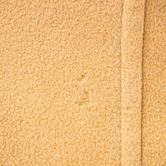 Land's End Camel Collarless Double-breasted Wool Blend Coat, Size 10P - Picture 7 of 8